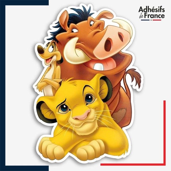 Sticker Disney - Le Roi Lion - Simba, Timon et Pumbaa