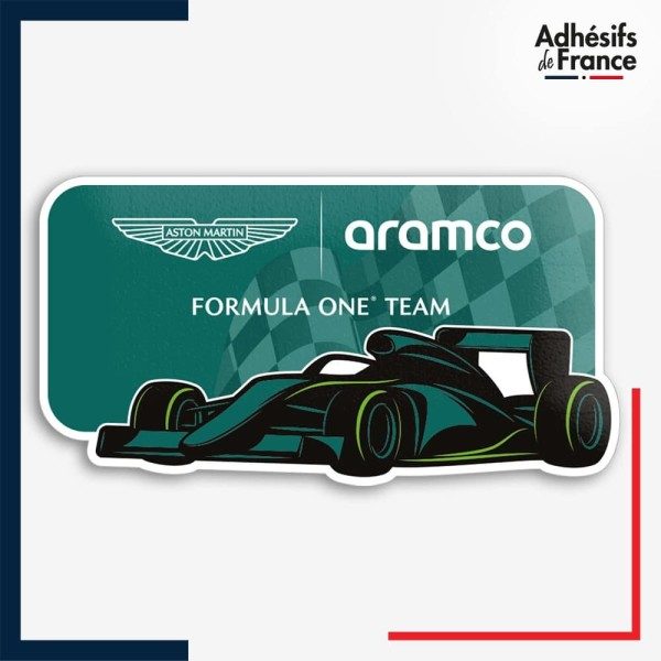 Sticker Formule 1 - Ecurie F1 - Aston Martin Aramco