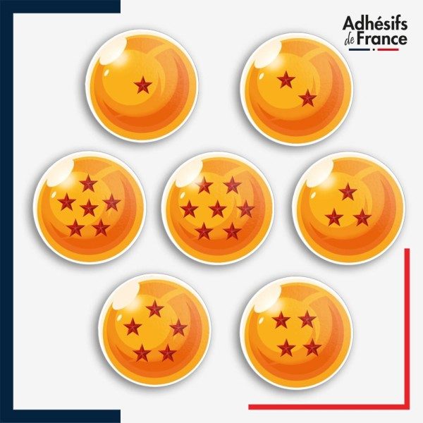 Sticker Dragon ball - les sept boules de cristal