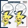 sticker sur plaque aluminium dibond ou panneau PVC Sticker Pokémon Pichu