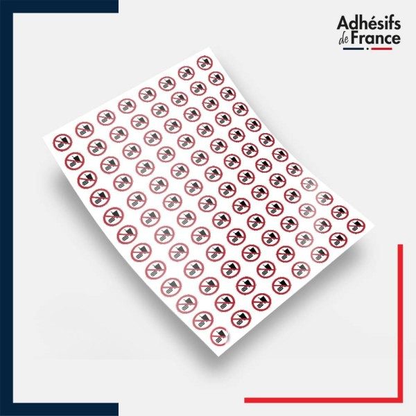 Planche de 96 pictogrammes norme iso 7010 interdit de boire ou manger
