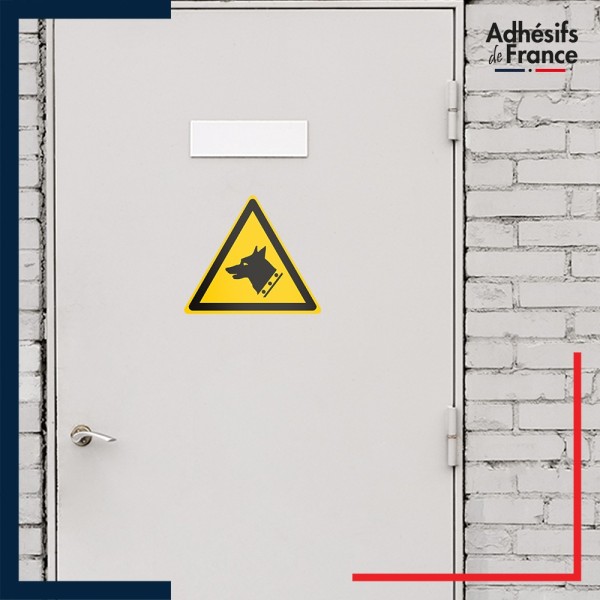 adhésif norme iso 7010 danger chien de garde